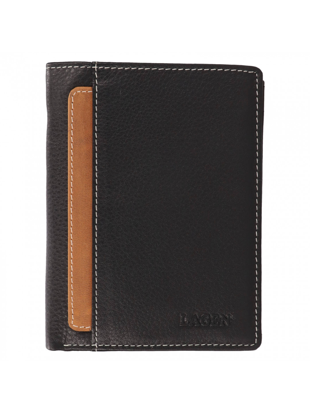 Pánská kožená peněženka Lagen Ozias – černá